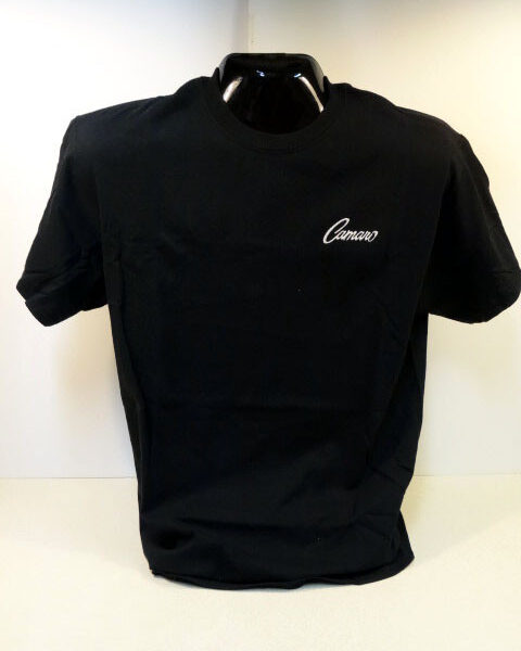 Black Camaro T-shirt on display