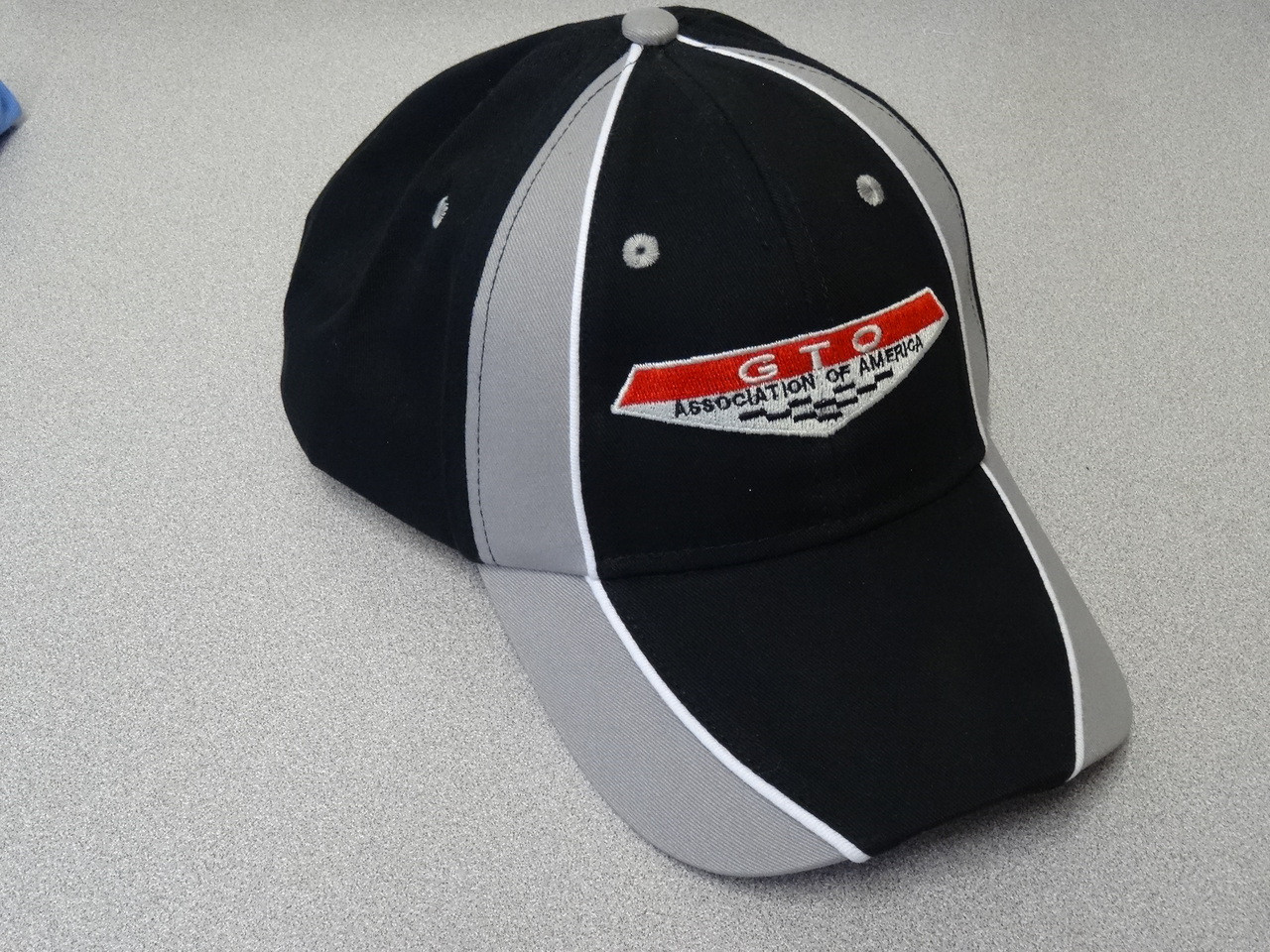 Baseball cap with white accents