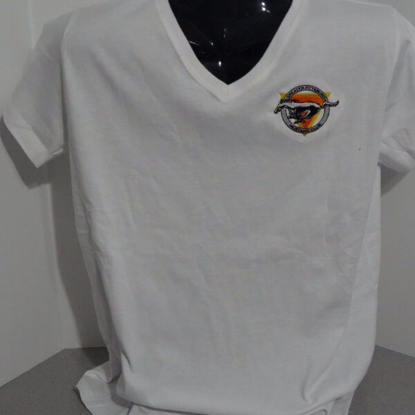 Short-sleeve shirt displayed on mannequin