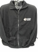 Casual black fleece jacket