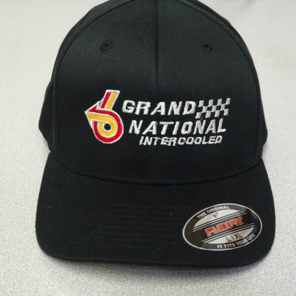 Cap featuring racing emblem design