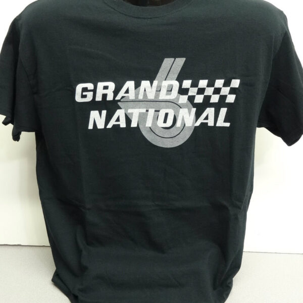 Buick Grand National Silkscreen Black Tee Shirt Licensed by GM