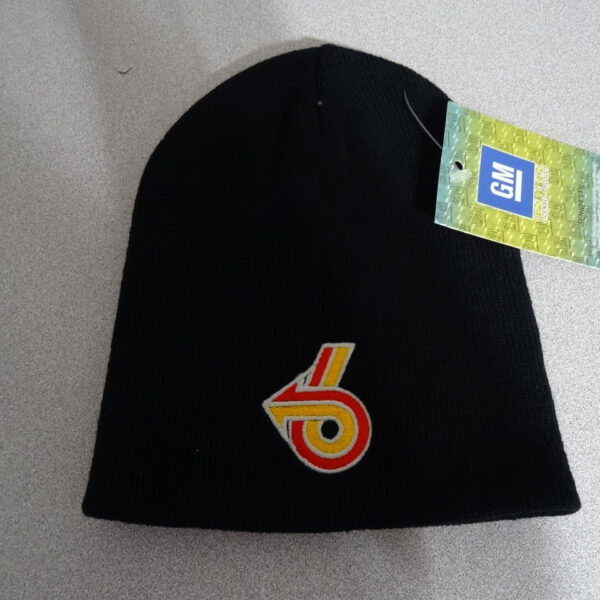 Black hat with attached tag