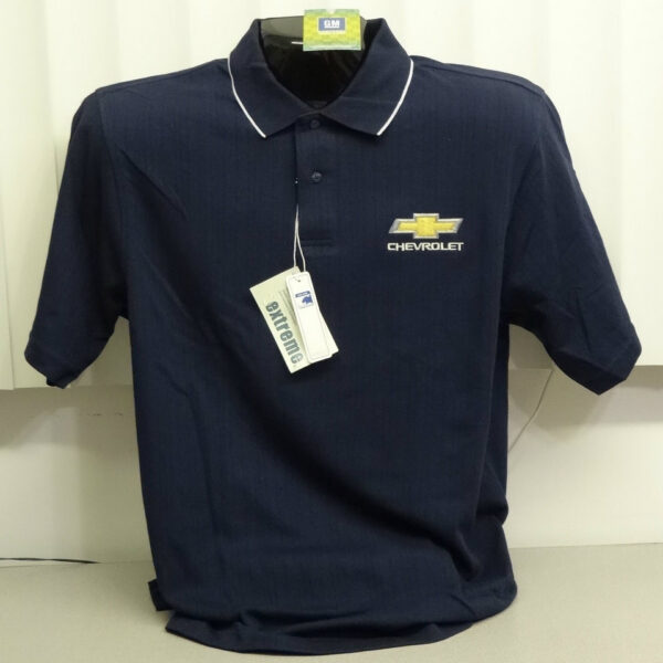 Navy blue Chevrolet polo shirt