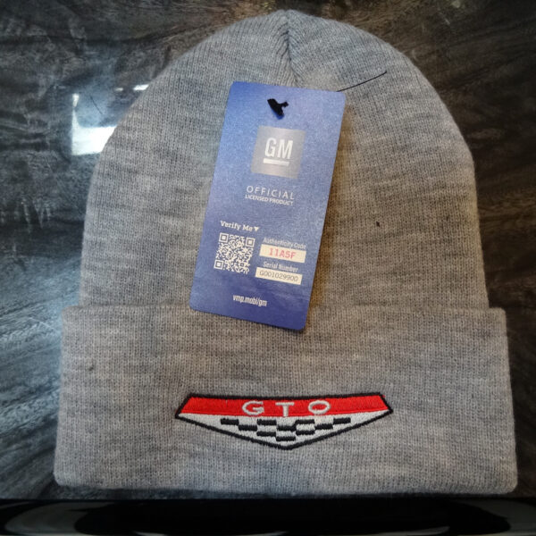 Stylish GTO hat with branded tag