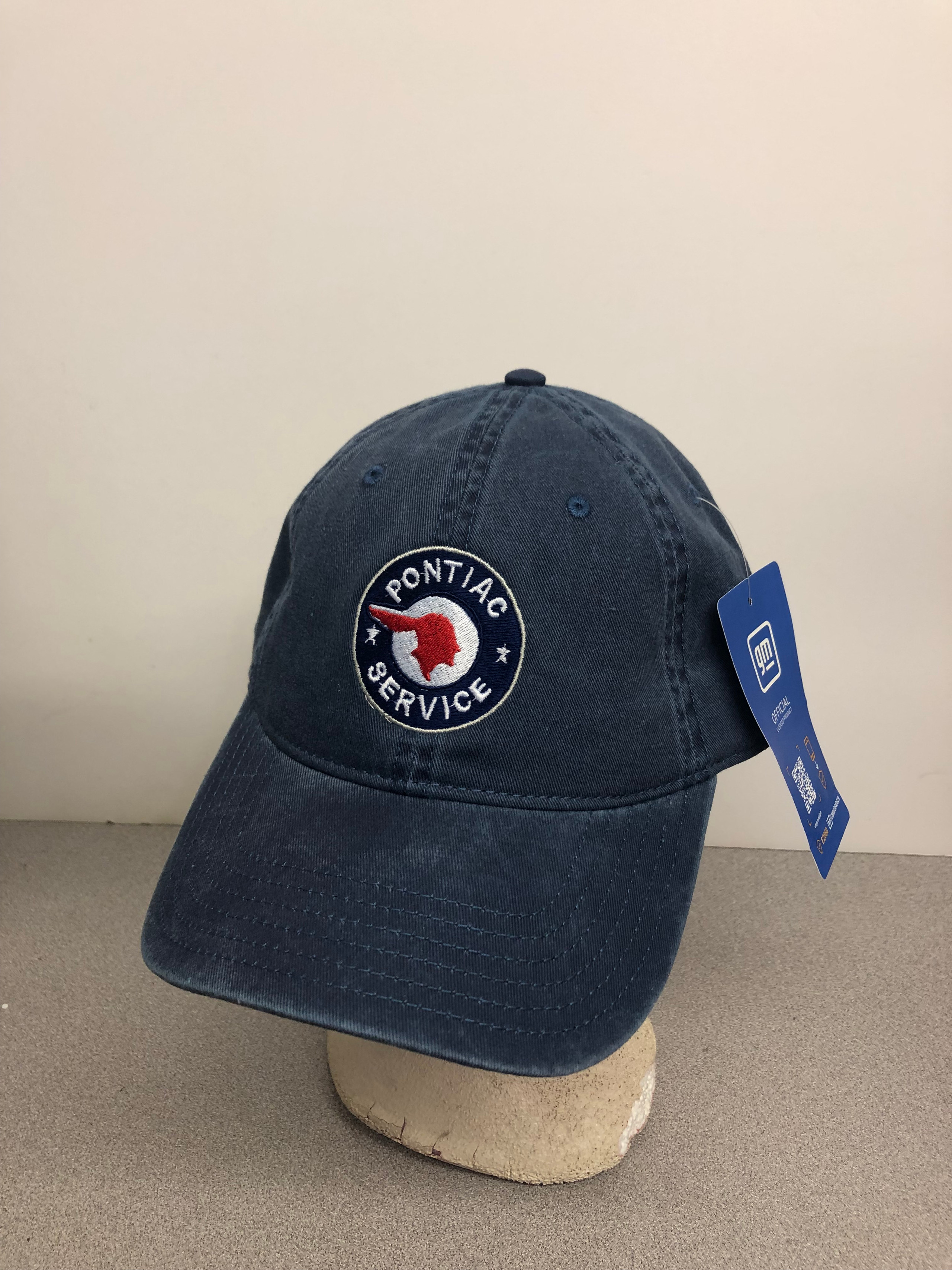 Vintage-style blue baseball cap