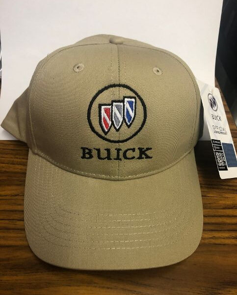 Beige Buick cap with embroidered logo