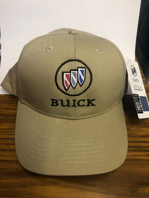 Beige Buick cap with embroidered logo
