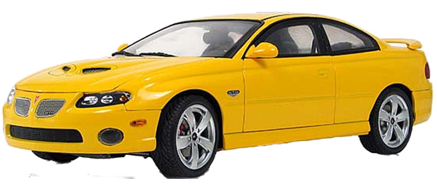 Yellow sports car on black background