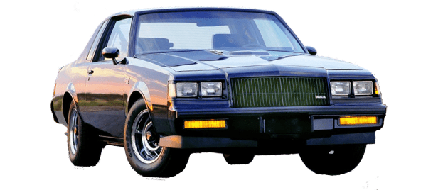 Retro car with sleek design