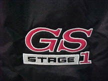 GS Stage 1 logo on fabric