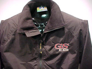 Black jacket with GS logo