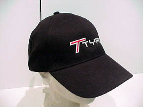 Black cap with white logo