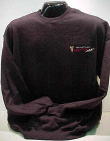 Dark sweatshirt with Pontiac branding