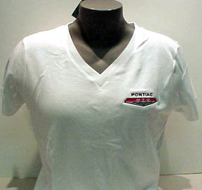 Mannequin wearing branded white T-shirt