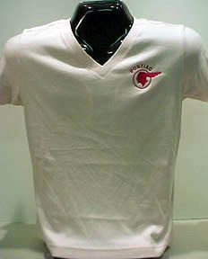 White T-shirt with red logo