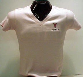 Plain white T-shirt on display mannequin
