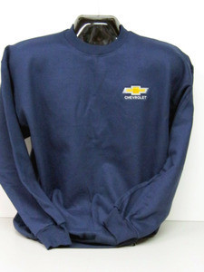 Dark blue sweatshirt featuring Chevrolet logo