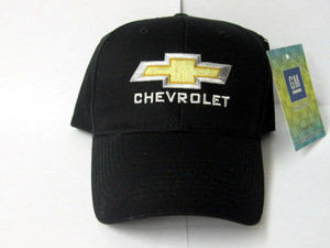 Chevrolet logo on black baseball cap