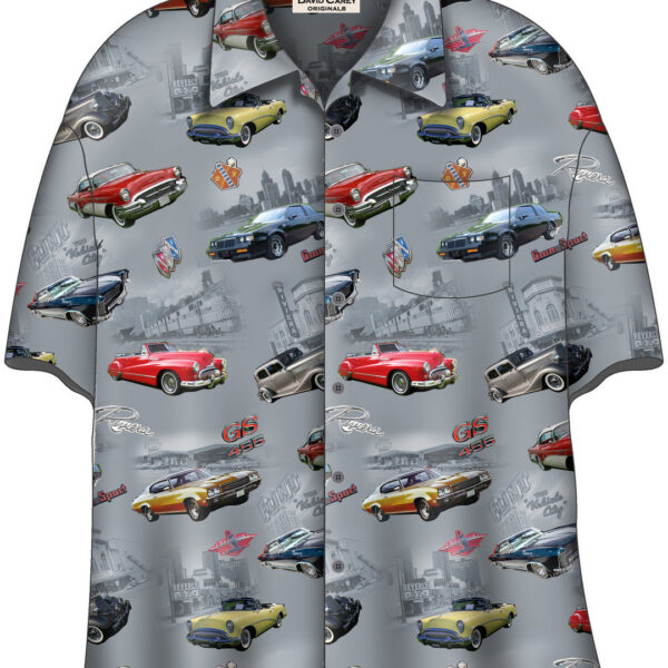 Classic cars patterned shirt